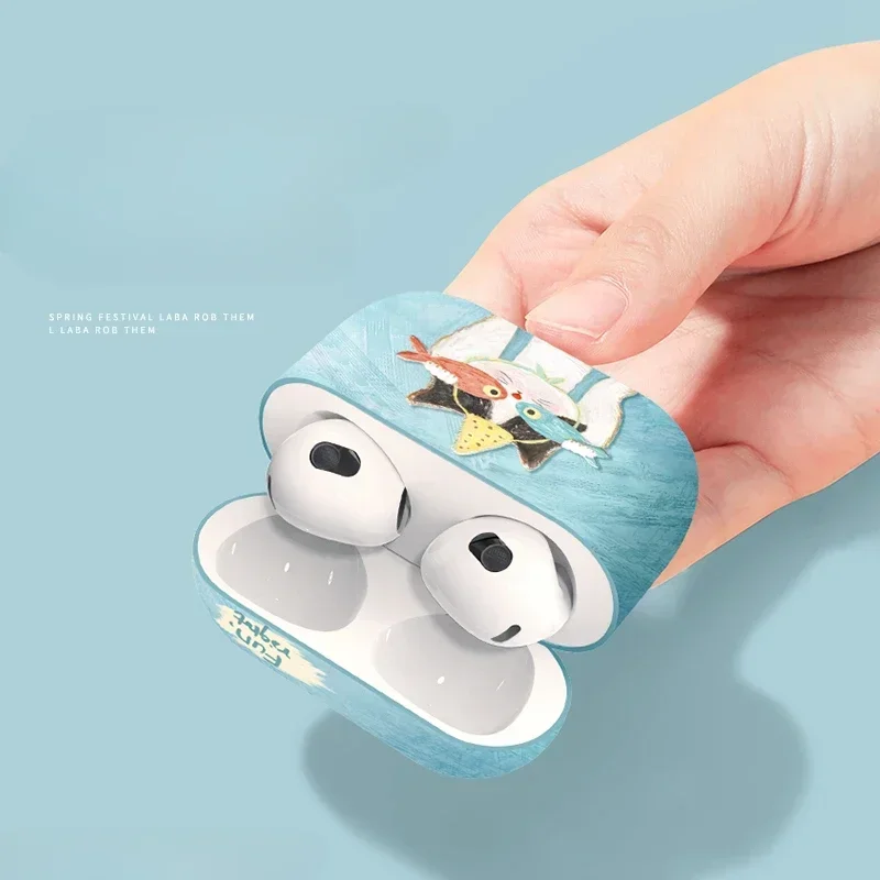 2025 nueva caja de carga negra de gato lindo para AirPods 4 Pro 3 2 1 funda transparente de silicona suave para auriculares para Airpods Pro 2 - imagen 4