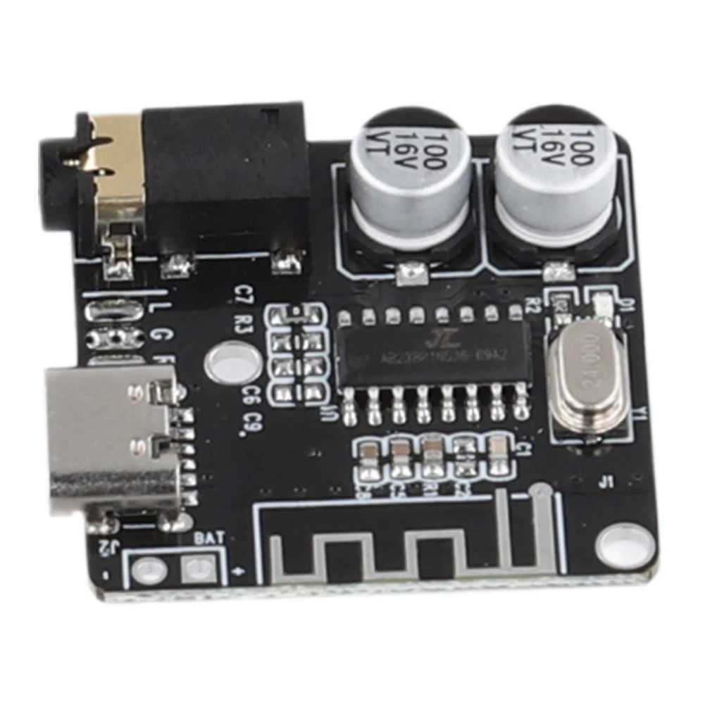 Placa decodificadora de MP3 sin pérdidas, módulo de música estéreo inalámbrico tipo C, placa decodificadora de MP3 para bricolaje, Bluetooth-Compatible5.0 - imagen 5