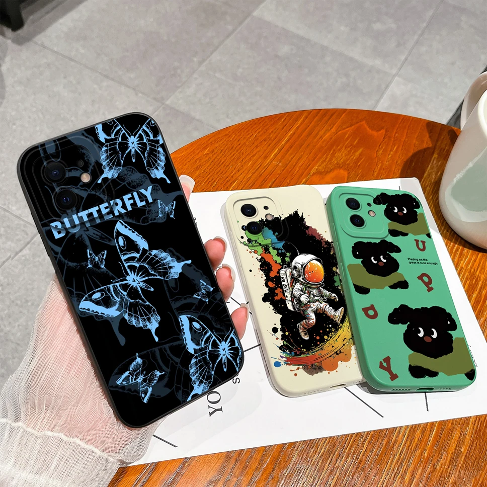 Para iPhone 12 Pro Max 12 mini funda de teléfono Linda y divertida funda protectora de silicona suave para iPhone12 parachoques a prueba de golpes de alta calidad - imagen 5