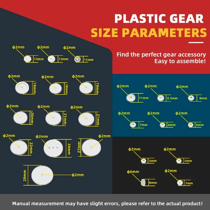 Kit de motores eléctricos DC TT, engranajes de plástico con Mini Motor RC, 1,5-3V, 15000RPM, hélice de eje de cable electrónico para proyectos de juguetes DIY - imagen 4