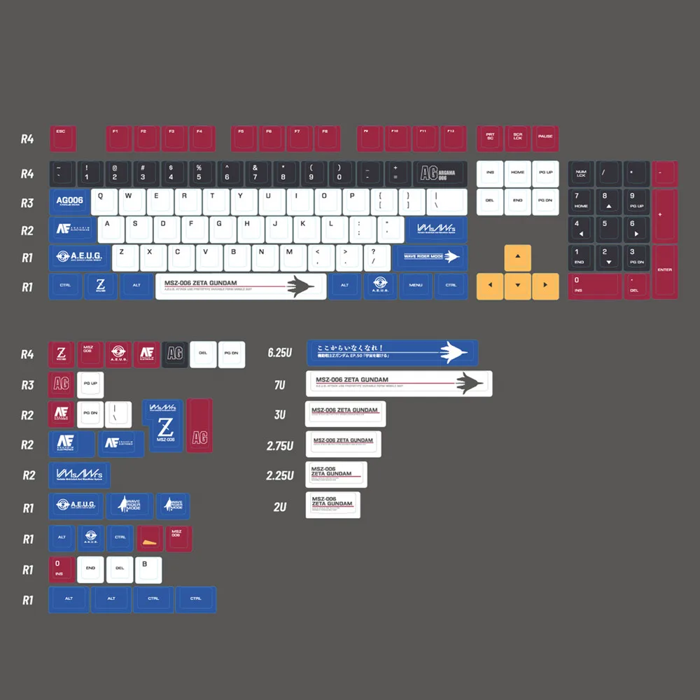 Teclas personalizadas con perfil de cereza PBT, 143 teclas, subcama de tinte de 1,5mm de espesor, juegos completos para teclado mecánico 60% 65% 75% 85% 95% 100% - imagen 5