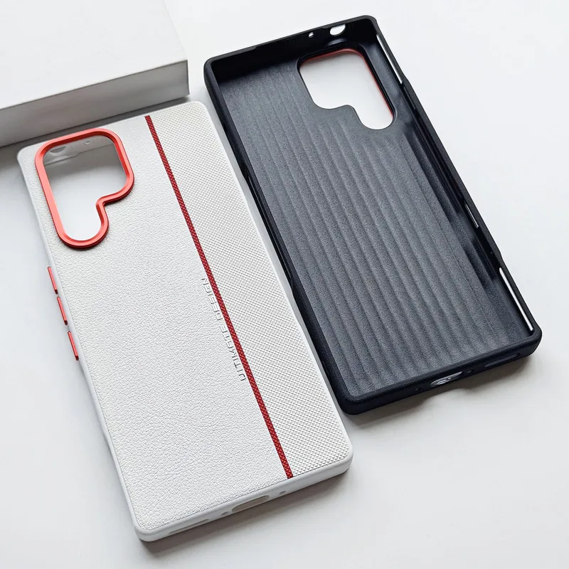 Para ZTE Nubia Red Magic 11 Pro Plus, 11 Pro funda ELVEV alta calidad empalme PU cuero duro cubierta de teléfono de PC - imagen 2