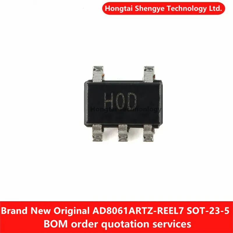 Nuevo amplificador de carril a carril Original AD8061ARTZ-REEL7 SOT-23-5 de bajo costo 300MHz
