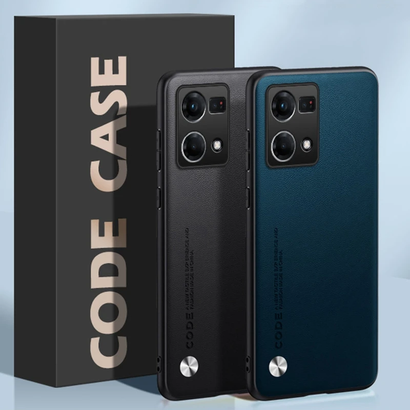 Funda de teléfono de cuero PU de lujo para OPPO Reno 7 4G Reno7 funda protectora de silicona mate a prueba de golpes para OPPO F21 Pro 4G Coque - imagen 4