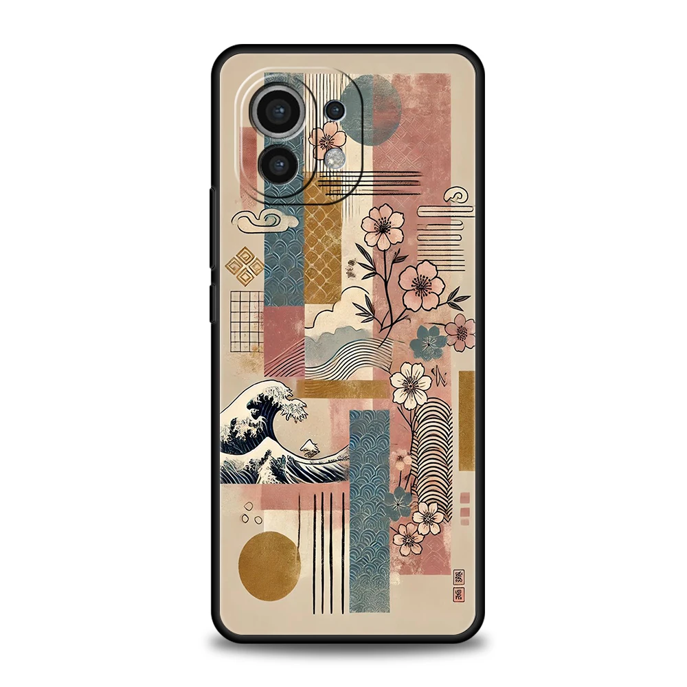Funda de teléfono para Xiaomi 15 14 13 12 Lite 14T 13T 12T Pro Poco X7 X6 X5 X4 X3 NFC F7 Ultra F6 Pro, etiqueta japonesa Osaka Kanagawa - imagen 2