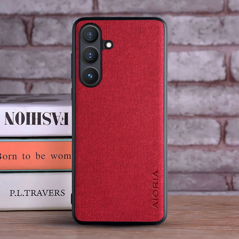 Funda para Samsung Galaxy S25 FE Leather Master Hard Textile Fashion Phone Cover para Samsung galaxy S25 FE Edge Ultra Plus - imagen 5