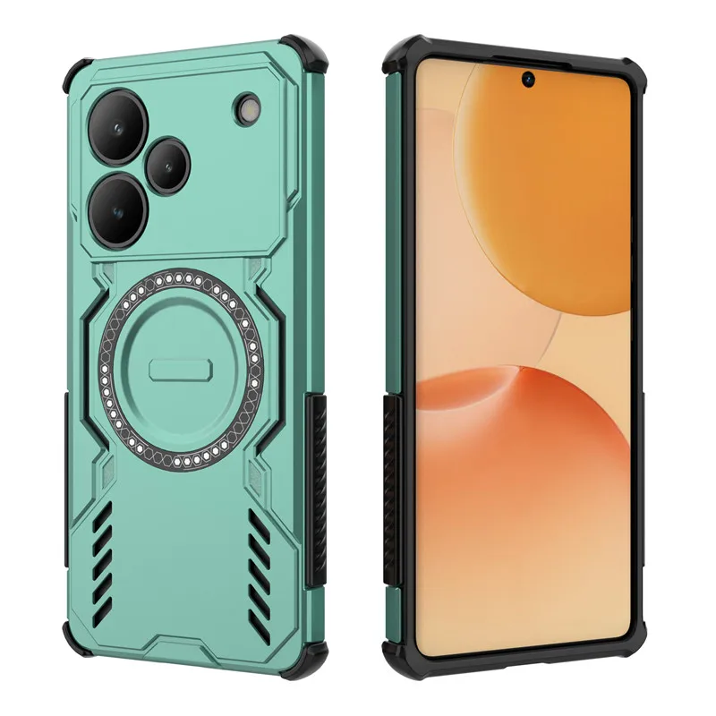 Para Realme P4 Pro Funda Realme P4 Pro Funda disipación de calor carga inalámbrica magnética Fundas protectoras para teléfono en Realme P4 Funda - imagen 5