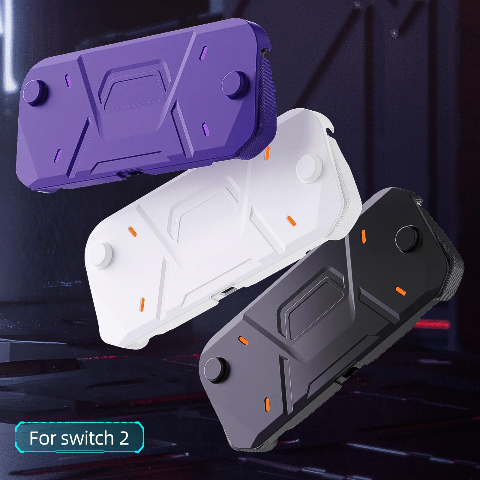 Funda protectora Mecha para Nintendo Switch 2, funda frontal de PC 2025, protección trasera suave de TPU antiarañazos para Switch 2 - imagen 2