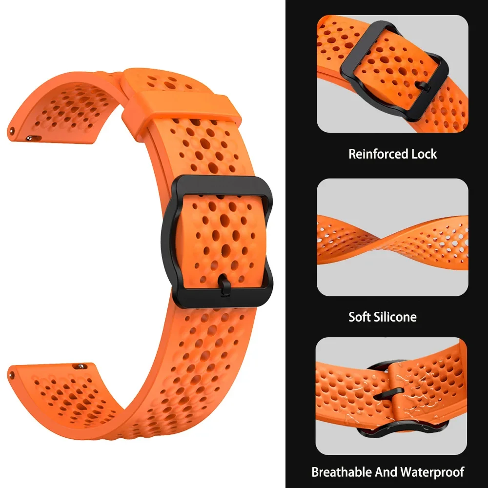 Correa deportiva de silicona de 22mm para Redmi Watch 5, pulsera activa para Xiaomi S4 S1 Pro Redmi Watch 5 Lite, accesorios de pulsera - imagen 5