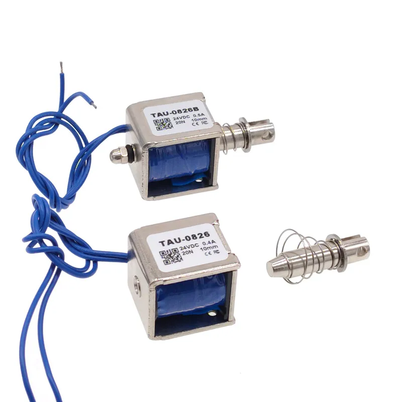 Electroimán Lineal 20N – Carrera 10mm 12V/24V Pull Push - imagen 3