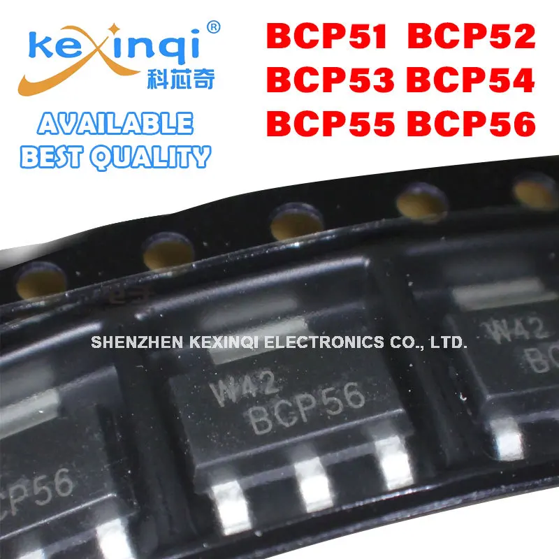 Transistor de potencia de BCP56-16 SMD SOT223, BCP51, BCP52, BCP53, BCP54, BCP55, 10 unidades por lote