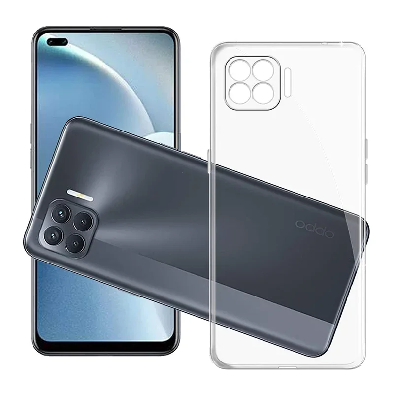 Funda de teléfono transparente ultrafina para OPPO F17 Pro, carcasa trasera para móvil 360 transparente, TPU suave, a prueba de golpes, Fundas OPPOF17 F17Pro - imagen 2