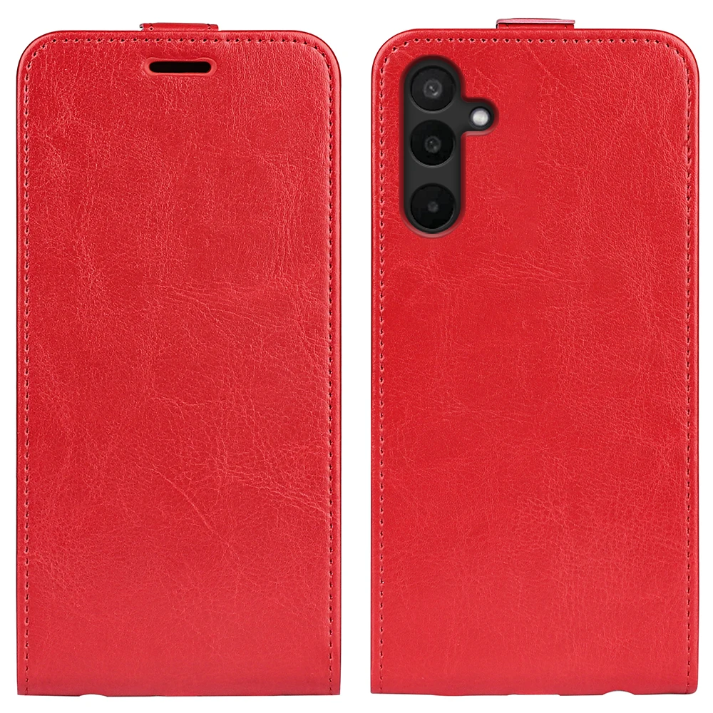 Para Samsung Galaxy M16 funda de cuero con tapa de alta calidad funda Vertical para Samsung Galaxy F16