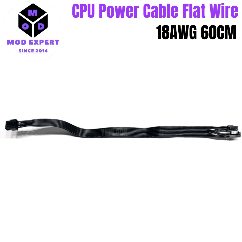 PSU 8 pines a 4 + 4 pines EPS/ATX12V Cable de alimentación de CPU para Corsair RM650i, RM750i, RM850i, RM1000i RM-i tipo 4 alimentación Modular, 60 CM 18AWG - imagen 4