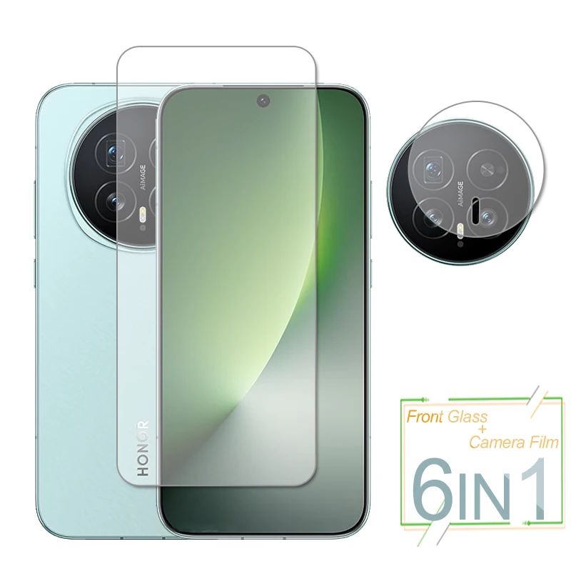 Para Honor Magic8 Glass Honor Magic 8 Protector de pantalla de vidrio templado transparente película de lente de cámara trasera de teléfono Honor Magic8