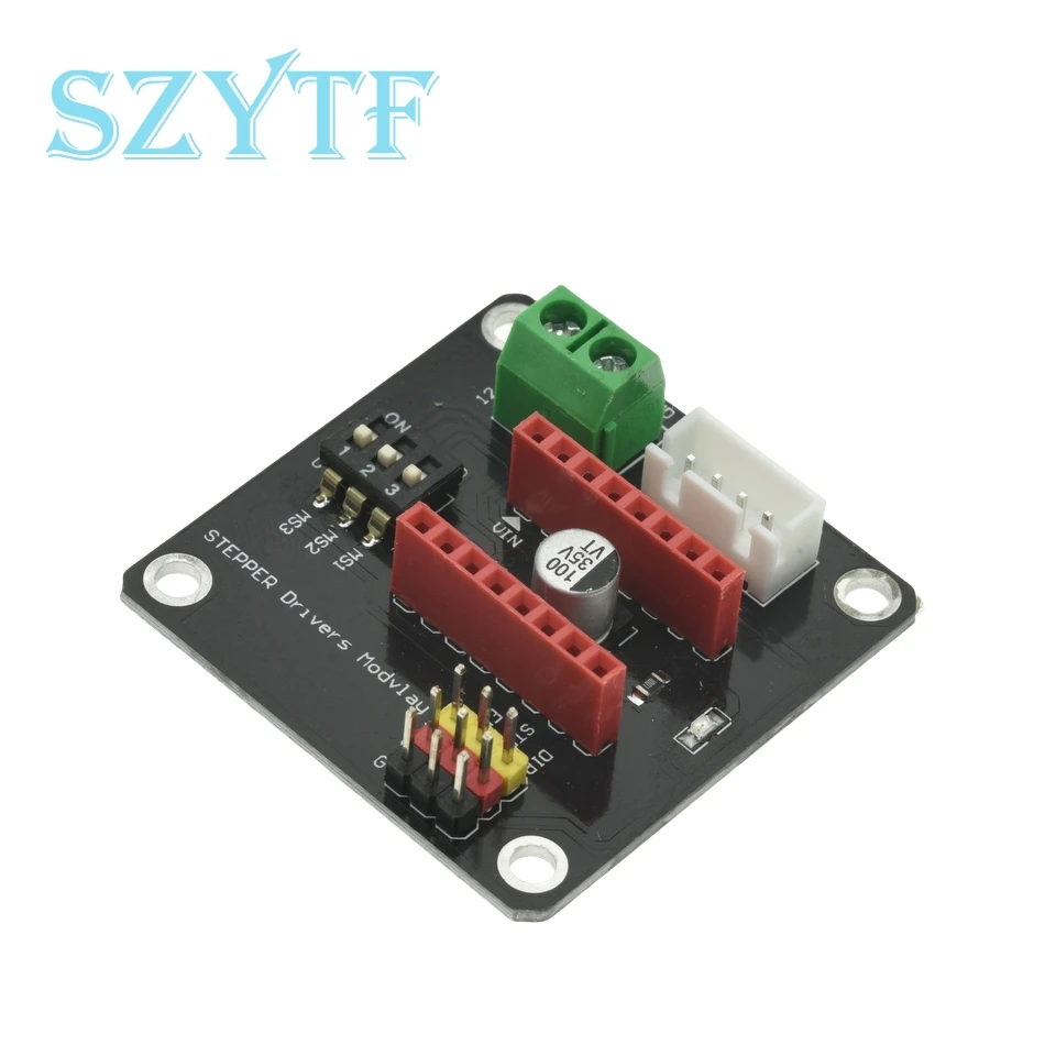 DRV8825 A4988 impresora 3D, controlador de Motor 42 paso a paso, módulo de protección de expansión para controladores de Motor de CC Arduin R3 Ramps1.4