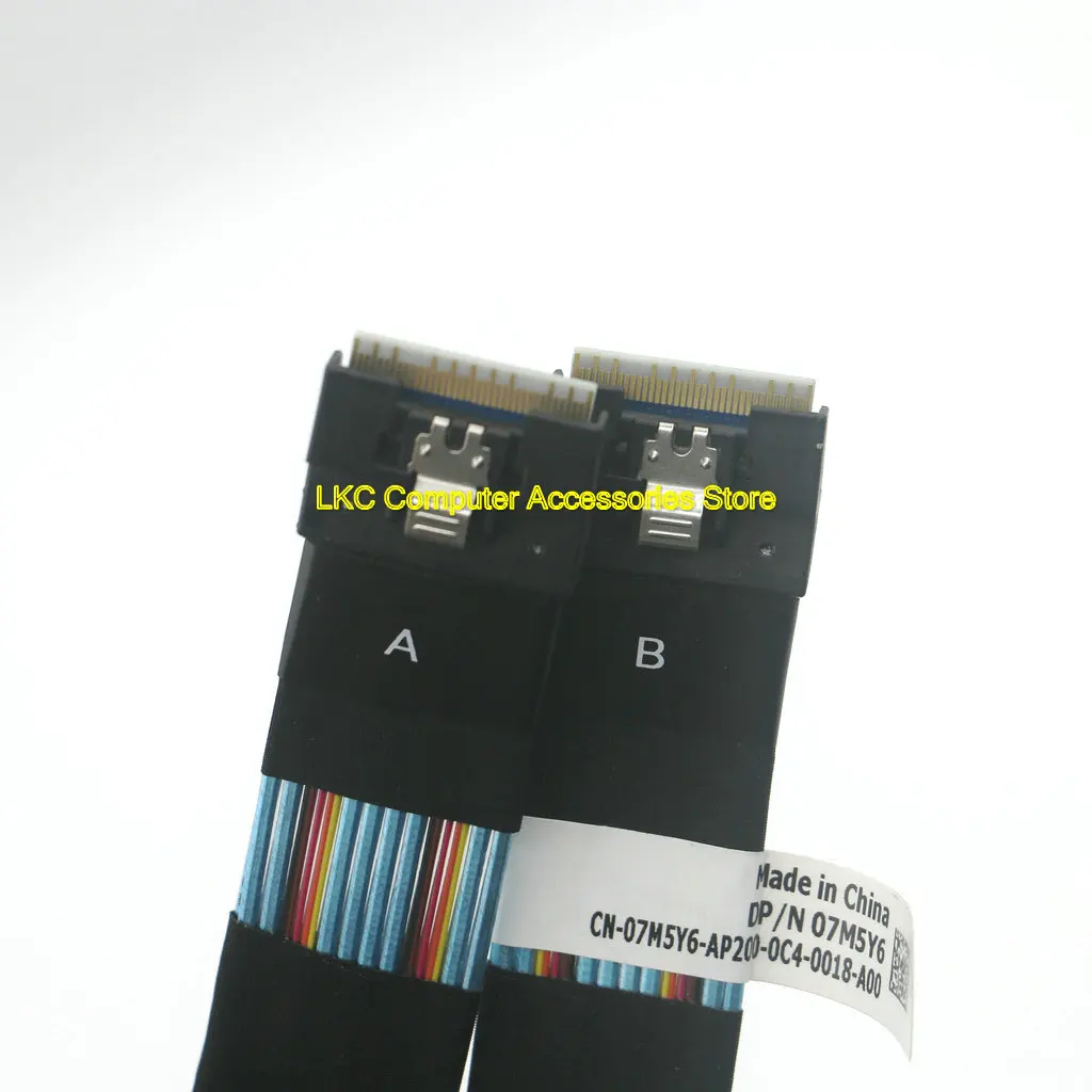 Nuevo para servidor Dell Poweredge R740 R740XD NVME disco duro plano posterior RSR1 cable de conexión de datos 7M5Y6 07M5Y6 CN-07M5Y6 - imagen 3