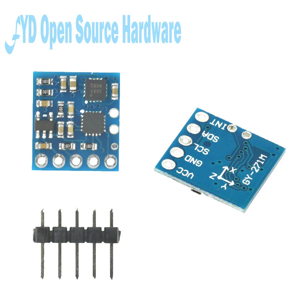 GY-271M reemplazo directo del Original HMC5883L HMC5983 GY-282 283 GY-273 campo magnético Triaxial