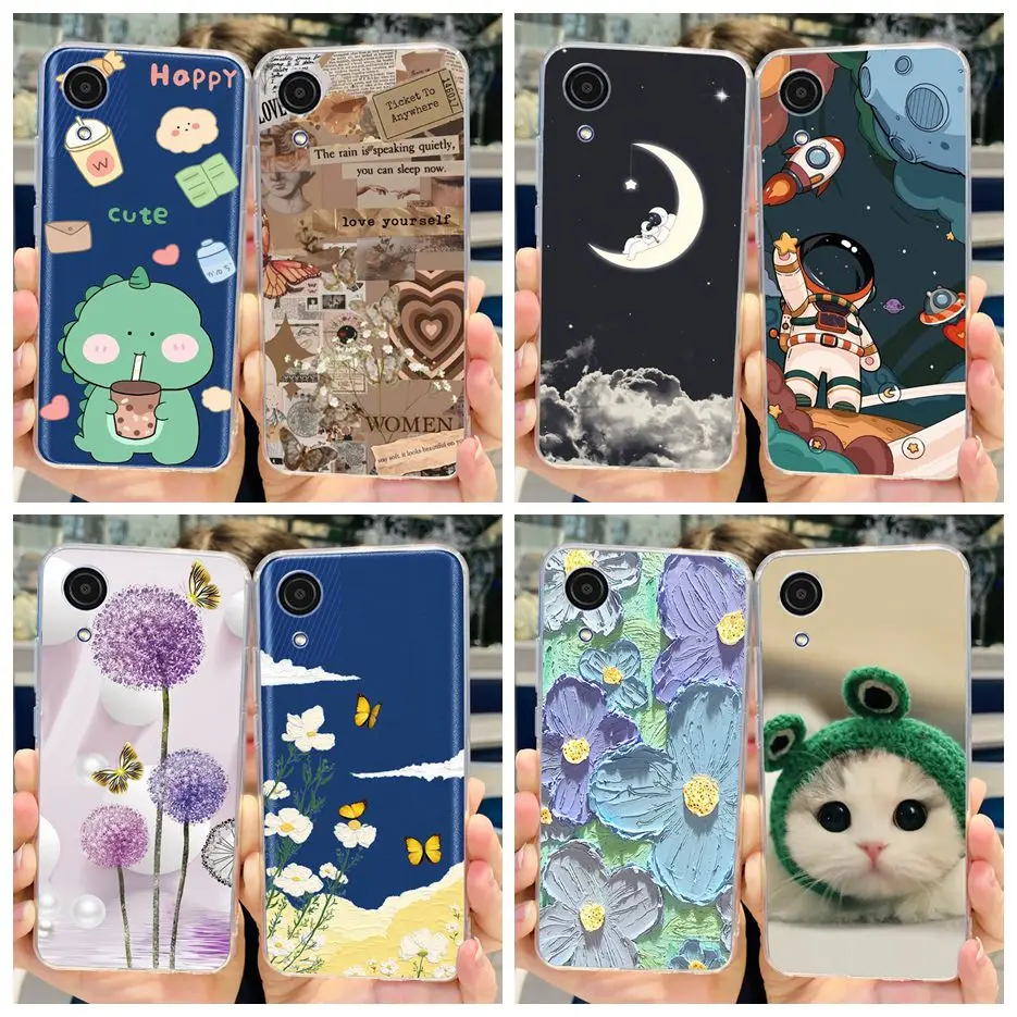 Funda de silicona para Samsung Galaxy A03 Core, carcasa de lujo pintada de SM-A032F, suave y delgada para teléfono Samsung A03 Core A03Core