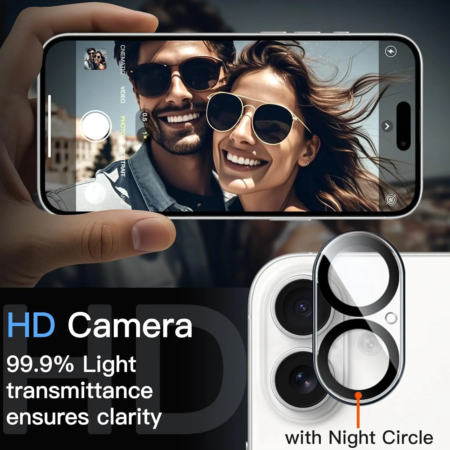 3 uds cubierta protectora de lente de cámara de vidrio templado para iPhone 17 2025 16 Plus 16Plus iPhone17 iPhone16 accesorios de protección de teléfono - imagen 3