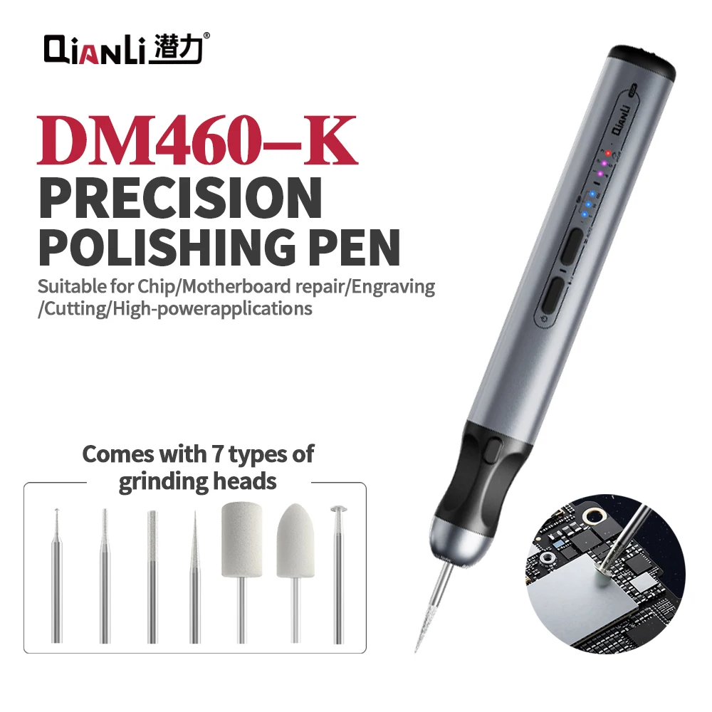 Qianli IHandy·DM460-K pluma de molienda de precisión para reparación de tabletas de teléfono móvil herramienta de eliminación de pegamento de corte de Chip de placa base