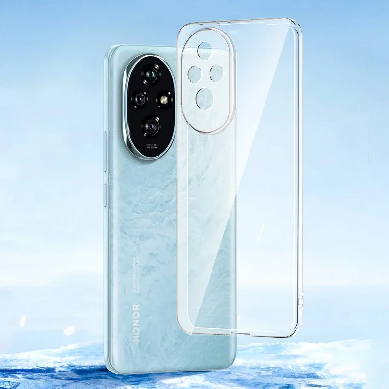 Funda de teléfono ultrafina suave de silicona para Huawei Honor 200 90 70 50 Pro Lite cubierta trasera transparente Honor200 Lite 90 