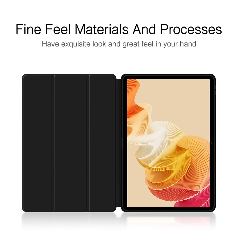 Funda AJIUYU para Realme Pad 2 11,5 "2023 funda protectora inteligente de PU con soporte abatible para Realme Pad 2a generación 11,5 pulgadas fundas para tableta TPU - imagen 2