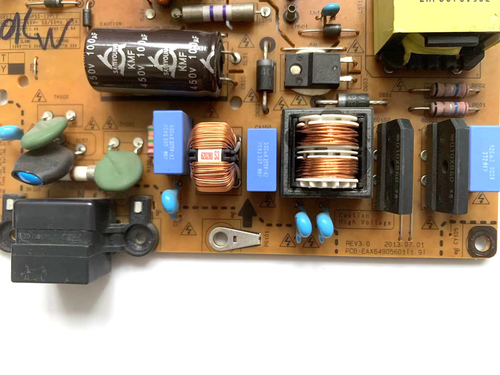 Placa de fuente de alimentación LGP55-13PL2 EAX64905601 (1,9), EAY62810701, compatible con 55LN5400, 55LA621Y, 55LN5310UB, 55LA6205-UA, 55LA620V, 55LN5400-CN - imagen 2