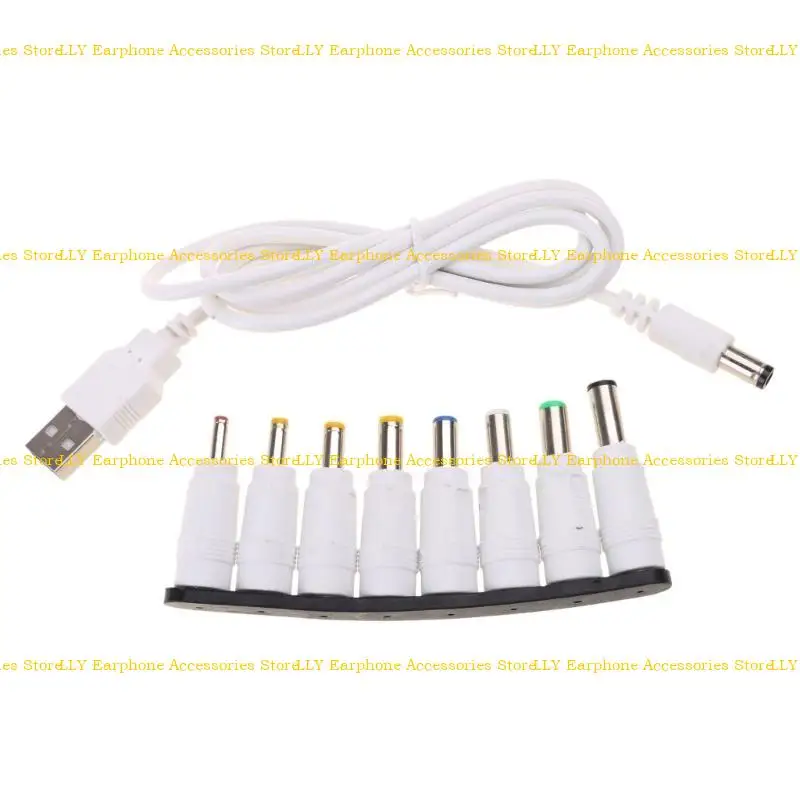 462E USB 5V cable alimentación DC9V12V para escáneres enrutadores Altavoces Cámaras Fuente alimentación con 8 - imagen 2