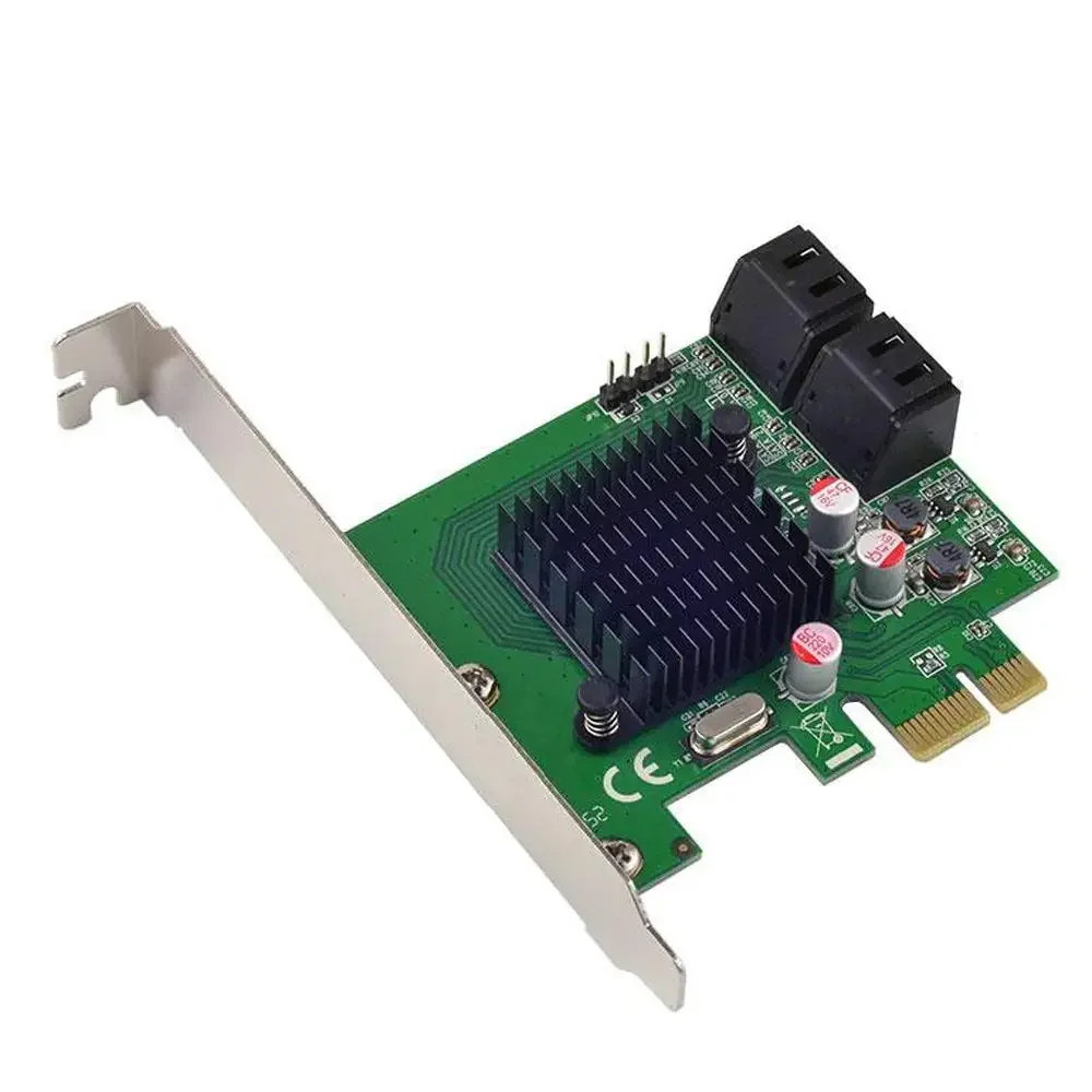 Tarjeta controladora PCIe a 4 puertos interna SATA3.0 de 6 Gb 88SE9215 Chipset Marvell