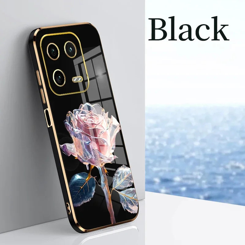 Funda de teléfono esmerilada de moda rosa para Xiaomi Redmi Note 13, funda suave Redmi Note 13Pro Note13Pro Plus, funda de TPU 4G 5G