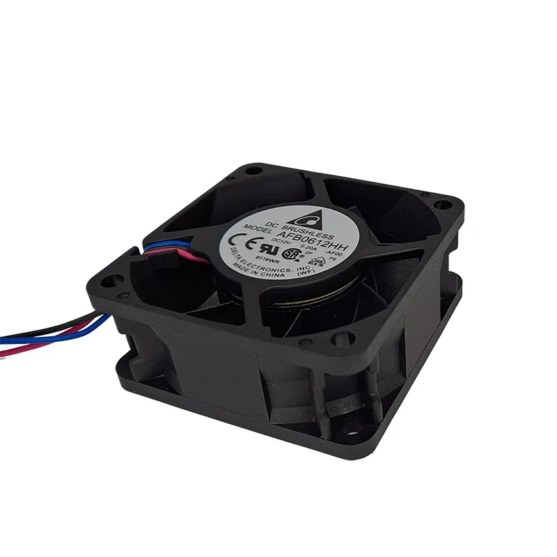 AFB0612HH-AF00 DC12V 0.20a 6025 6cm Delta nuevo ventilador de refrigeración de tres cables AFB0612HH 60*60*25mm - imagen 3