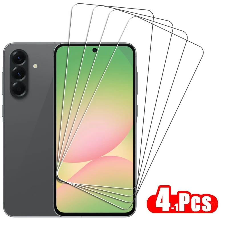 Vidrio totalmente transparente para Samsung Galaxy A56 vidrio templado Galaxy A56 A36 A16 A26 Protector de pantalla película protectora de teléfono Samsung A56