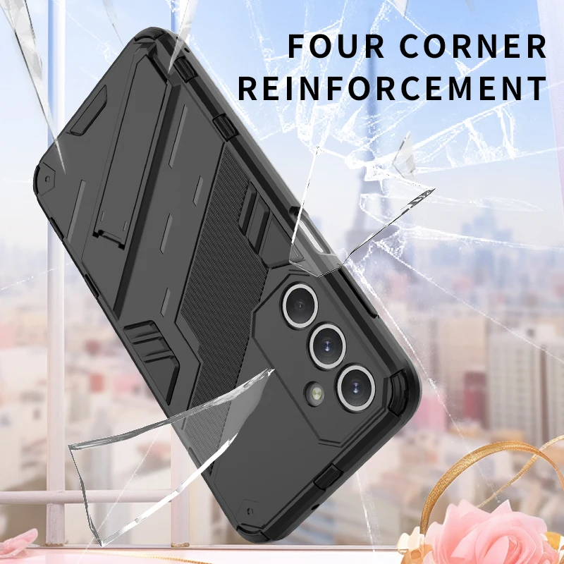 Funda armadura para Samsung Galaxy A15 A25 A35 A55 A05 A05S M15 M35 M55 funda magnética para Samsung A 55 35 M 15 05 05S funda de teléfono - imagen 3