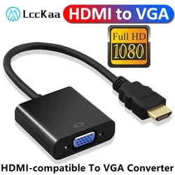 LccKaa Adaptador HDMI a VGA 1080p para Ordenador y TV