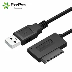 Adaptador USB 2.0 a Mini SATA II 13 Pines – Convertidor Unidad Óptica