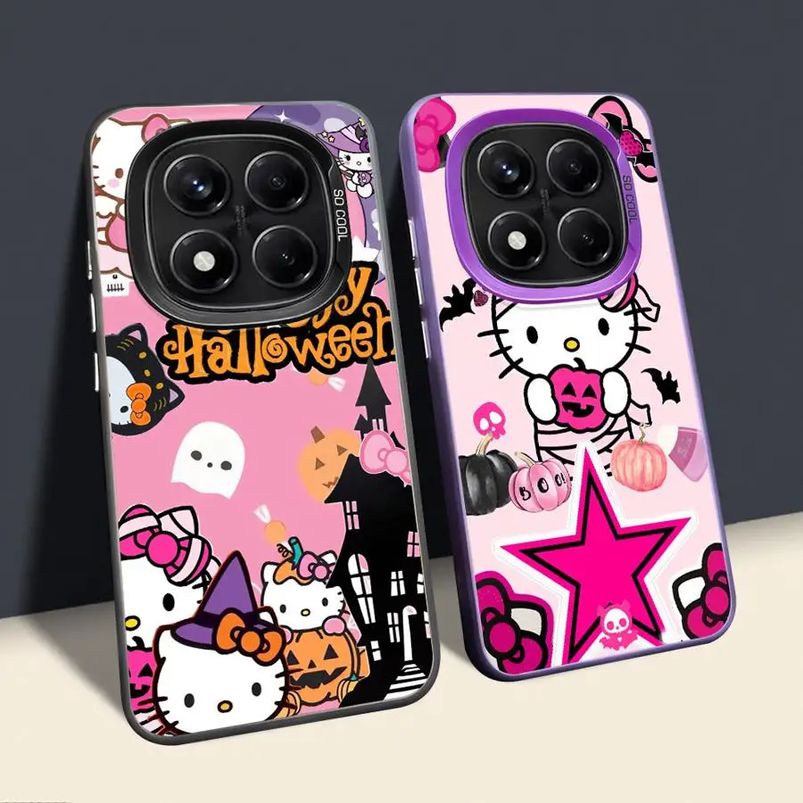 Funda trasera de teléfono para Xiaomi Redmi Note 11s 9s 10s 10Lite 13 12 11 14 Pro Plus 12s rosa h-elloS k-ittyS Halloween