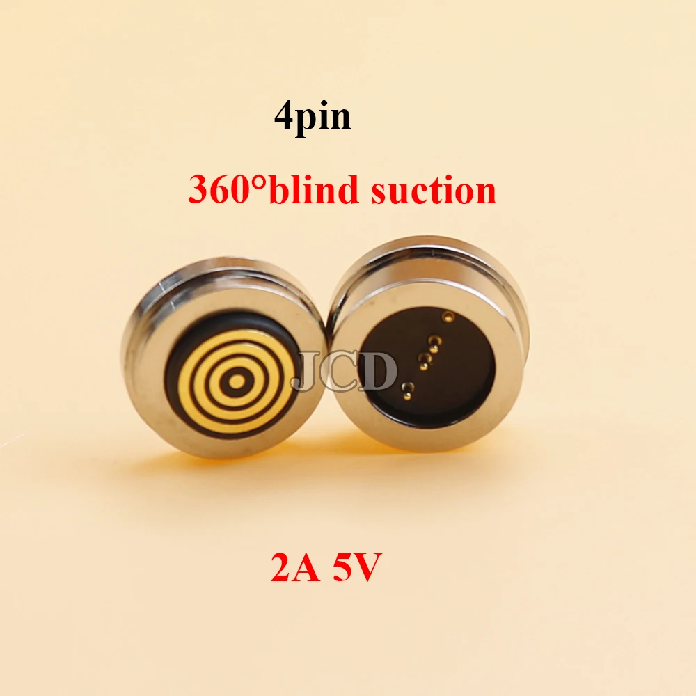 Conector Pin Pogo magnético con forma Circualr, 2, 3, 4, 5, 6 pines, sonda macho hembra, 5V, 12V, 2A, 10A, conectores de enchufe de carga de energía CC - imagen 5