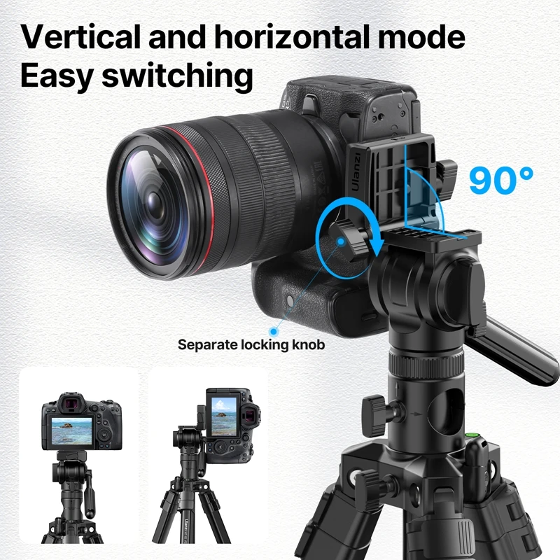 Trípode Horizontal Ulanzi MT-65 de 1,76 M con Control remoto de 30 M, cámara DSLR, teléfono, trípode de vídeo, brazo extendido para disparar en vivo - imagen 5