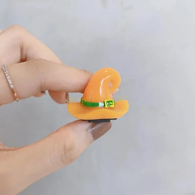 J1HC Halloween Tema calzado caliente Cámara Halloween Tapa zapatería caliente a prueba polvo y lindo - imagen 4