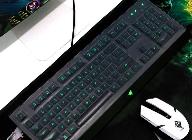 Película protectora transparente de silicona para teclado Razer Ornata Chroma Gaming
