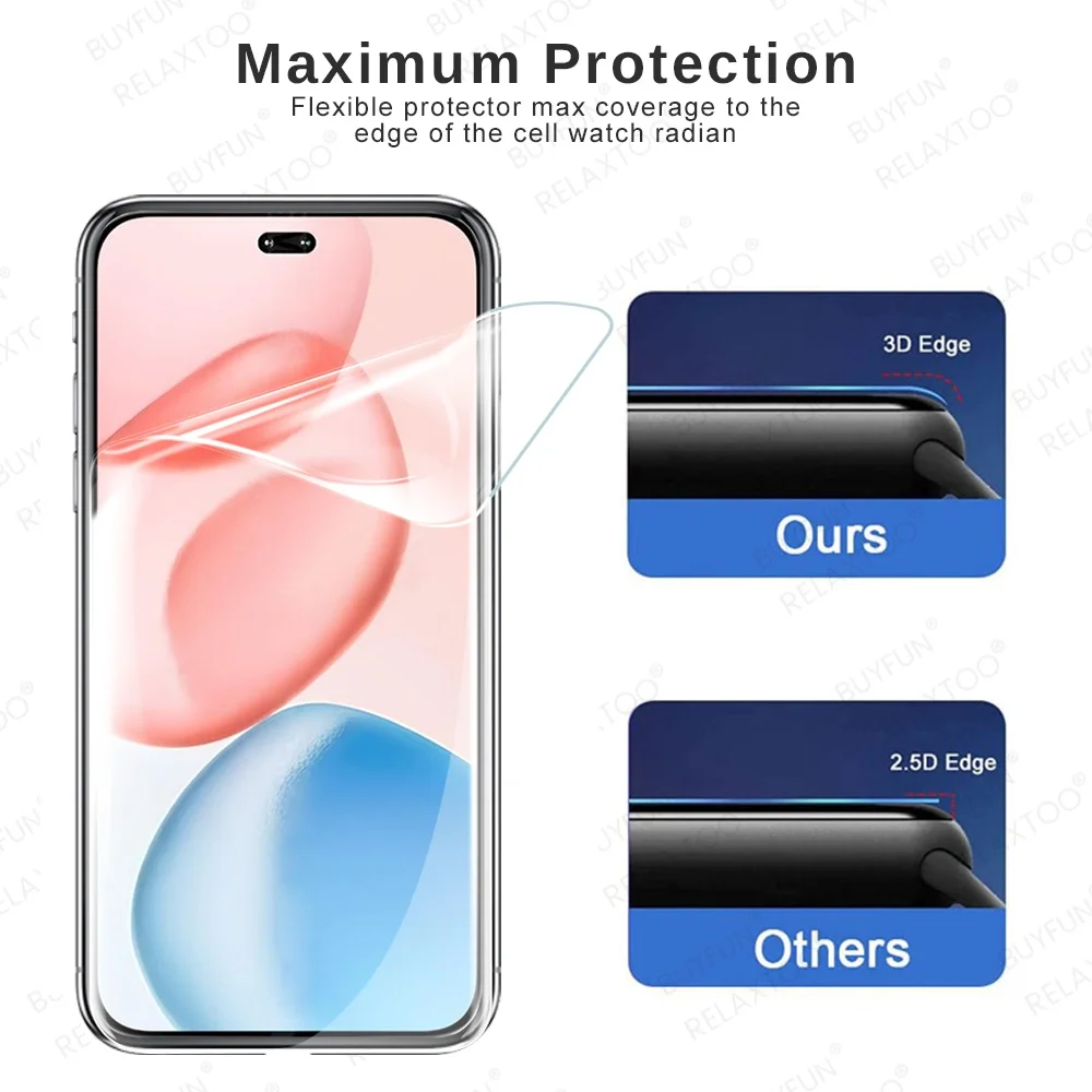 Protector de pantalla de lente 8 en 1 para Honor 400 Pro 5G Honor400 400 Lite 2025 funda de película de hidrogel teléfono amigable Honor400Pro 400Lite 400 - imagen 2