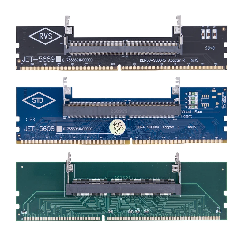 Conectores adaptadores DDR3 DDR4 DDR5 a SO-DIMM, memoria RAM para ordenador portátil DDR3/4/5, Sodimm a Dimm Riser 240pin, 288pin, tarjeta DIMM para escritorio