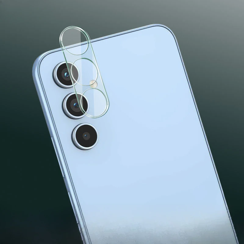 Protector de lente de cámara 3D para Samsung Galaxy A55 A35 5G Protector de pantalla de cubierta de lente de vidrio templado de cubierta completa