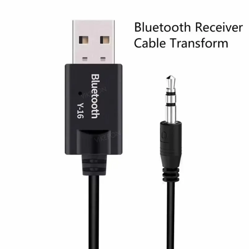 Adaptador de Audio inalámbrico Bluetooth 5,0, receptor, Kit para coche, 3,5 MM, 3,5 Jack, AUX, música estéreo automática, Dongle USB para amplificador de altavoz de coche - imagen 2