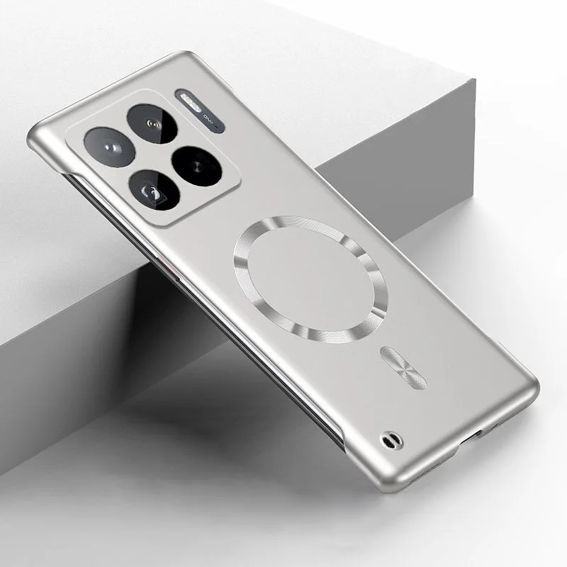 Funda sin marco delgada con pintura de Metal para XIAOMI 15 Ultra 14 13 12x11 Lite 10 10T 9T Pro cubierta dura de PC con carga inalámbrica magnética - imagen 2