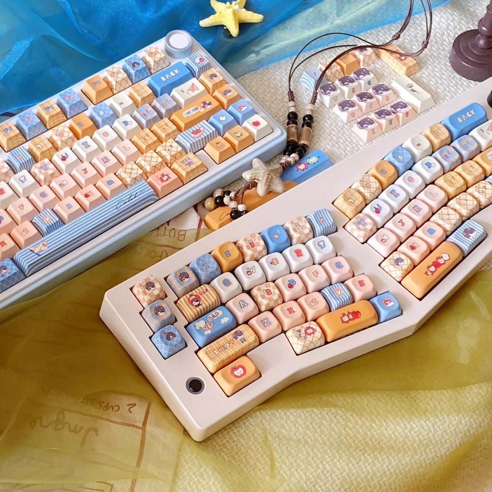 Caleb Keycaps EOA Cherry Profile Love and Deepspace Theme Anime Juego Redondo Dibujos animados Lindo PBT Keycap para teclado mecánico DIY - imagen 3