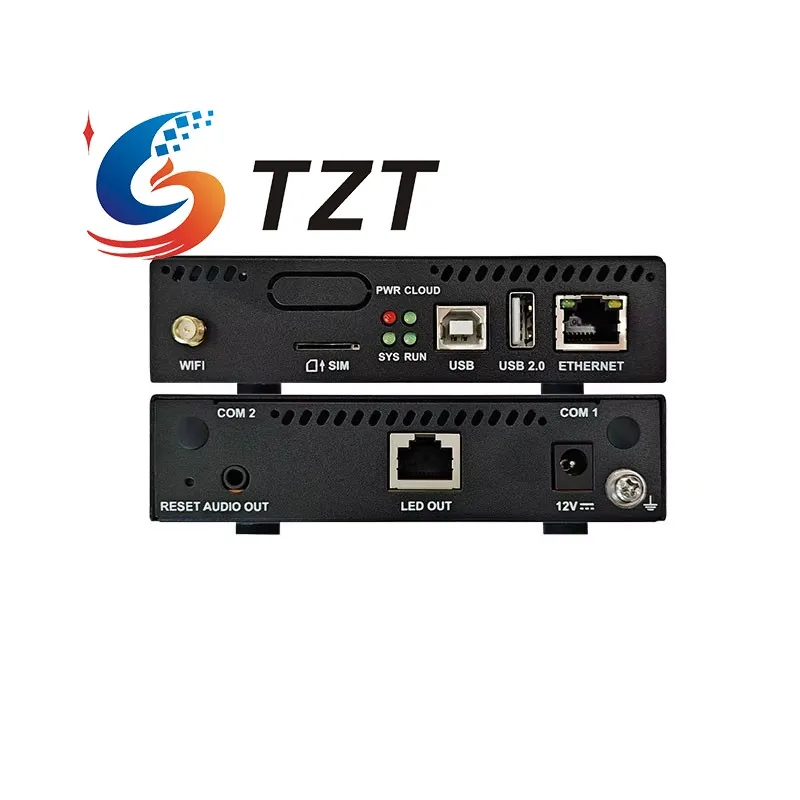 Reproductor multimedia de alto rendimiento TZT TB10 compatible con 650000 píxeles para controlador de pantalla LED