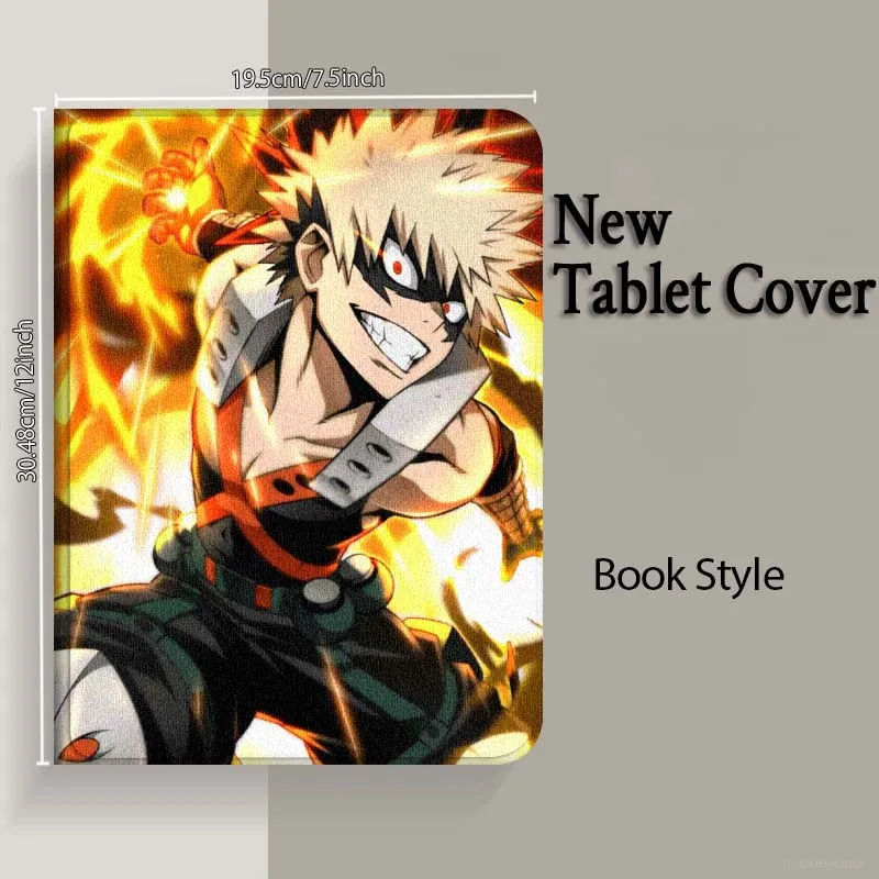 Bakugou Katsuki Anime para Xiaomi Redmi Pad 2 4 5 6 6S 7 7S SE Pro Ultra Max 14 11 12,4 11,2 12,5 pulgadas funda para tableta - imagen 5