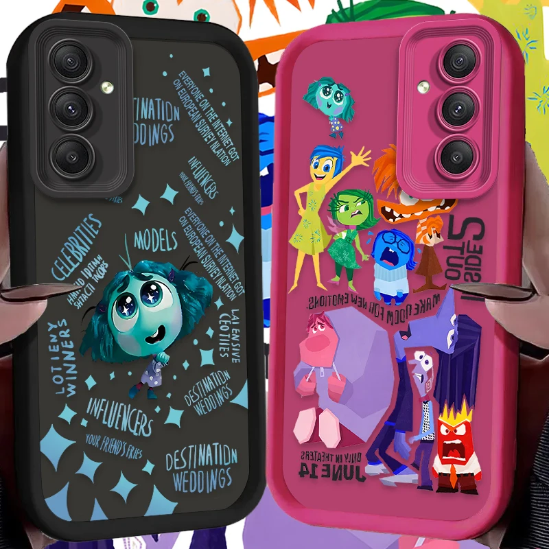 Funda de teléfono Disney Inside Out 2 para Samsung Galaxy A55 A15 A35 A25 A05 A05S 5G A24 A13 A23 A12 A22 A32 A52 A52S A71 A72 A51